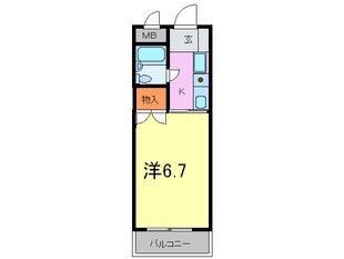 リバーサイドハイツ米田の物件間取画像